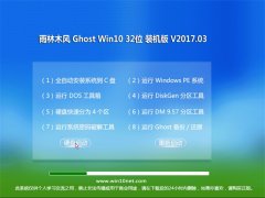 雨林木风Ghost Win10 X32位 极速稳定版2017V03(免激活)